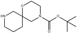 tert-butyl 1-oxa-4,8-diazaspiro[5.5]undecane-4-carboxylate Struktur