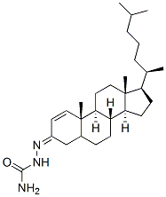 1-Coprosten-3-one semicarbazone Struktur