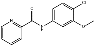 N-(4-Chloro-3-methoxyphenyl)-2-pyridinecarboxamide Struktur