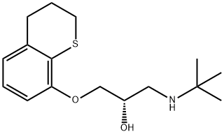 (-)-Tertatolol Struktur