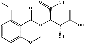 Mono(2,6-Dimethoxybenzoyl)tartaricacid Struktur