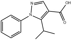 5-Isopropyl-1-phenyl-1H-pyrazole-4-carboxylic	acid Struktur