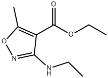 4-Isoxazolecarboxylicacid,3-(ethylamino)-5-methyl-,ethylester(9CI) Struktur