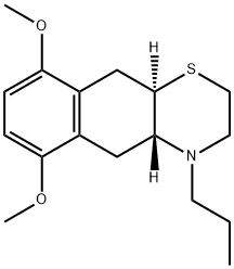 6,9-dimethoxy-4-propyl-2,3,4a,5,10,10a-hexahydro-4H-naphtho(2,3-b)(1,4)thiazine Struktur