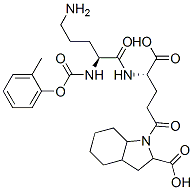 1-(N(2)-benzyloxycarbonylornithyl-gamma-glutamyl)octahydro-1H-indole-2-carboxylic acid Struktur