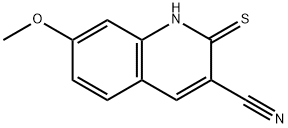 2-MERCAPTO-7-METHOXY-QUINOLINE-3-CARBONITRILE Struktur