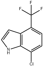 1H-Indole, 7-chloro-4-(trifluoroMethyl)- Struktur