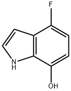 1H-Indol-7-ol, 4-fluoro- Struktur