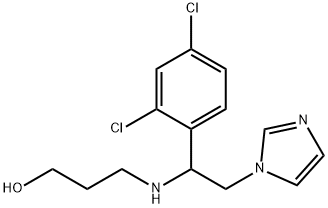 3-[[1-(2,4-DICHLOROPHENYL)-2-(1H-IMIDAZOL-1-YL)ETHYL]AMINO]-1-PROPANOL Struktur