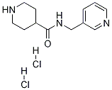 N-(pyridin-3-ylmethyl)piperidine-4-carboxamide dihydrochloride Struktur