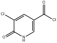 3-Pyridinecarbonylchloride,5-chloro-1,6-dihydro-6-oxo-(9CI) Struktur