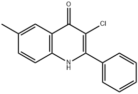 4(1H)-Quinolinone,  3-chloro-6-methyl-2-phenyl- Struktur