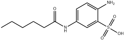 2-Amino-5-hexanoylaminobenzenesulfonic acid Struktur