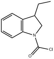 1H-Indole-1-carbonyl chloride, 3-ethyl-2,3-dihydro- (9CI) Struktur