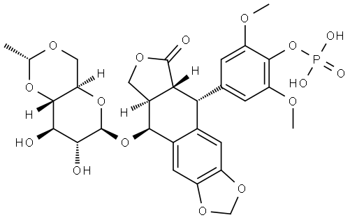 Etoposide phosphate Struktur