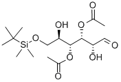 3,4-DI-O-ACETYL-6-O-(TERT-BUTYLDIMETHYLSILYL)-D-GLUCAL Struktur