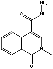 4-Isoquinolinecarboxylic acid, 1,2-dihydro-2-Methyl-1-oxo-, hydrazide Struktur