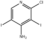 2-Chloro-3,5-diiodo-4-pyridinamine Struktur