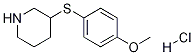 3-(4-METHOXYPHENYLSULFANYL)PIPERIDINE HCL Struktur