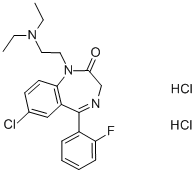 FLURAZEPAM DIHYDROCHLORIDE Struktur