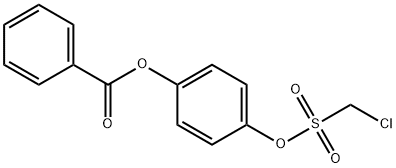 Chloromethanesulfonic acid 4-benzoyloxyphenyl ester Struktur