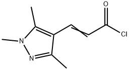 (2E)-3-(1,3,5-trimethyl-1H-pyrazol-4-yl)acryloyl chloride Struktur