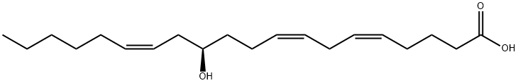 12-hydroxy-5,8,14-eicosatrienoic acid Struktur