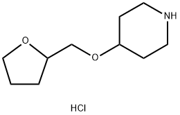 4-(TETRAHYDRO-2-FURANYLMETHOXY)PIPERIDINEHYDROCHLORIDE Struktur