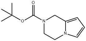 tert-Butyl 3,4-dihydropyrrolo[1,2-a]pyrazine-2(1H)-carboxylate Struktur