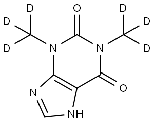 Theophylline-d6 Struktur