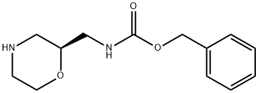 (S)-2-N-Cbz-aminomethylmorpholine Struktur