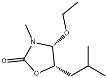 2-Oxazolidinone,4-ethoxy-3-methyl-5-(2-methylpropyl)-,cis-(9CI) Struktur