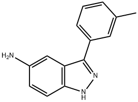 3-m-tolyl-1H-indazol-5-amine Struktur