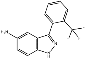 3-(2-(trifluoromethyl)phenyl)-1H-indazol-5-amine Struktur