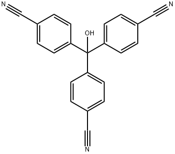 Tris(4-cyanophenyl)methanol Struktur