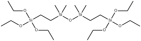 1,3-BIS(TRIETHOXYSILYLETHYL)TETRAMETHYLDISILOXANE Struktur