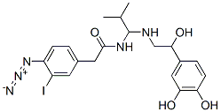 N-(4-azido-3-iodophenethylamidoisobutyl)norepinephrine Struktur