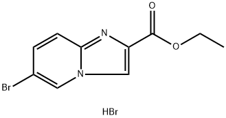 6-BroMo-iMidazo[1,2-a]pyridine-2-carboxylic acid ethyl ester hydrobroMide Struktur