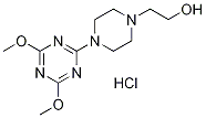 2-(4-(4,6-Dimethoxy-1,3,5-Triazin-2-Yl)Piperazin-1-Yl)Ethanol Hydrochloride Struktur