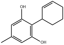 2-(cyclohex-2-enyl)-5-Methylbenzene-1,3-diol Struktur