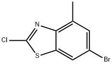 6-Bromo-2-chloro-4-methyl-1,3-benzothiazole Struktur