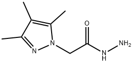 2-(3,4,5-trimethyl-1H-pyrazol-1-yl)acetohydrazide(SALTDATA: FREE) Struktur