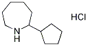 2-Cyclopentylhexahydro-1H-azepine Hydrochloride Struktur