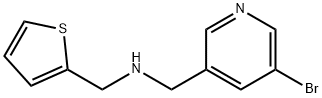 1-(5-bromopyridin-3-yl)-N-(thiophen-2-ylmethyl)methanamine Struktur