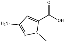 1H-Pyrazole-5-carboxylicacid,3-amino-1-methyl-(9CI) Struktur