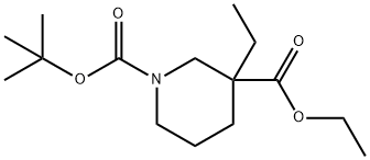 Ethyl 1-Boc-3-ethylpiperidine-3-carboxylate Struktur