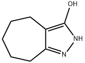 3-Cycloheptapyrazolol,  2,4,5,6,7,8-hexahydro- Struktur