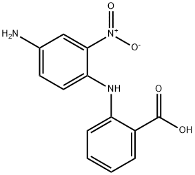 4-Amino-2-nitrodiphenylamine-2'-carboxylic acid Struktur