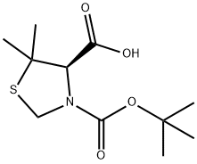 BOC-(R)-5,5-DIMETHYLTHIAZOLIDINE-4-CARBOXYLIC ACID Struktur