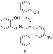 PHENOL, 2,2''-[[1,2-BIS(4-BROMOPHENYL)1,2-ETHANEDIYL]BIS(NITRILOMETHYLIDYNE)]BIS- R,S Struktur